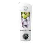 Presse-agrumes portable 2 en 1 de 700 ml, plusieurs couleurs, mélange rapide for shakes et smoothies(White)