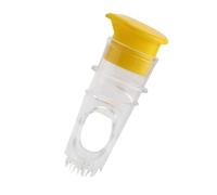 Presse-agrumes portable en métal - Presse-agrumes manuel portable avec robinet - Avec bouchon à vis - Avec filtre intégré - Pour camping et randonnée