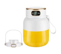 Presse-agrumes portable | Mélangeur de jus de fruits | Machine à jus rechargeable par USB, robot culinaire avec affichage numérique 600 ml pour shakes smoothies