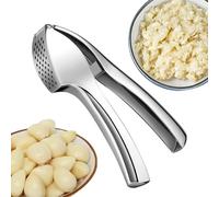 Presse-agrumes - Presse à ail en acier inoxydable - Facile à presser - Pour pommes de terre, gingembre, préparation de repas, cuisine à la maison, camping et voyages