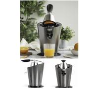 Presse-agrumes Presse Fruits électrique INOX Bras articulé Design puissance 160W en acier inoxydable INOX GRIS