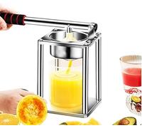 Presse-agrumes professionnel pour citron et grenade, extraction efficace du jus avec double tête de pression, idéal pour les bars et les restaurants