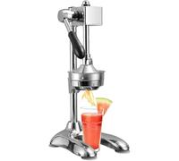 Presse-agrumes professionnel, presse-agrumes, orange, citron, grenade, avec poignée en caoutchouc, pour orange, citron vert, extraction facile du jus Silver