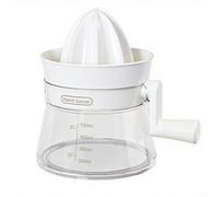 Presse-agrumes rotatif avec rapport de précision pour optimiser l'extraction du jus d'oranges, citrons et pamplemousses (blanc)