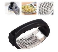 Presse Ail,2024 Nouveau Ecrase Ail Presse Ail Inox Multifonction Gadget Cuisine Facile à Nettoyer et Durable Hachoir Manuel pour Jambon à l'ail à Gingembre (1PCS)
