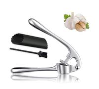 Presse-Ail de Cuisine Professionnelle, Hachoir à Ail Broyeur de Gingembre avec Poignée Facile à Presser, Broyeur d'ail, Hachoir à Ail Convivial, Facile à Nettoyer