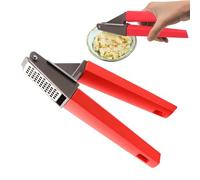 Presse-ail en Acier Inoxydable - Écrase Ail avec Manche Ergonomique,Outil Manuel d'Aide pour Gingembre pour Cuisiner, Hacher, Presser et Découper les Oignons pour les Chefs