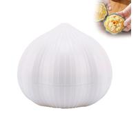 Presse-ail en forme d'ail, hachoir à ail de cuisine, chili et gingembre, mini hachoir portable pour préparation rapide des repas, outil de cuisine pour la maison et le camping (blanc)