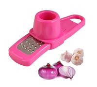 Presse-ail, hachoir à ail, hachoir à ail, hachoir à ail, râpe, presse-purée, presse-oignons, presse-gingembre, gadgets de cuisine pour la maison et la cuisine (rose)