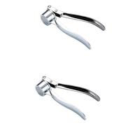 Presse-ail, hachoir et écrase-ail en alliage d'aluminium (1 ou 2 pièces)(Silver 2pcs)