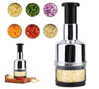 Presse Ail Inox,Presse Ail,Oignons Coupe Legume,Coupe Ailm,Couteaux Et Ustensiles De Cuisine,Purée D'ail En Acier Inoxydable Coupe Manuelle échalote Hacheuse Ail Fournitures De Cuisine (A1)