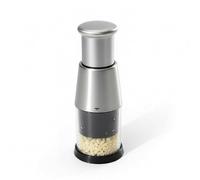 Pressé Ail Inox, Pressed Garlic Chopper, Coupe Ail Ecrase, Hachoir À L'ail À La Main, Manuel à Pousser Oignons Multifonction, Hachoir Gingembre, Ustensile pour Poivrons