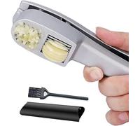 Presse Ail Manuel Ecrase Professionnel Coupe Hachoir Garlic Press Poignée Epaisse Cuisine Accessoires Éplucheur de Ceinture Rapide et Brosse Gadget Utile Kitchen Accessoire