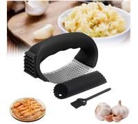 Presse ail Manuel en Acier Inoxydable Professionnel,Découpe Ecrase ail,Garlic Press Rocker Crusher,Presse Ail à Bascule Inox Ecrase