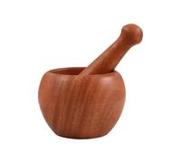 Presse-ail Manuel en Bois, Broyage à Main, Design Ergonomique | Surface Lisse, Prise Confortable, Usage la Cuisine et Pendaison de Crémaillère, Outil Compact pour Ail