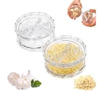 Presse-ail Manuel Multifonction Pour Ail,2PC Garlic Twister - Gingembre, Herbes,Noix et Plus Encore - Hachoir de Cuisine Portable,Passe au Lave-vaisselle,Gadget de Cuisine et Accessoire de Maison