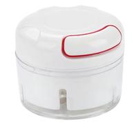 Presse-ail manuel pour cuisine - Presse-ail en plastique avec design compact 9 x 9 x 7 cm, facile à nettoyer et passe au lave-vaisselle, idéal pour écraser l'ail et les légumes mous (tiroir à ail)