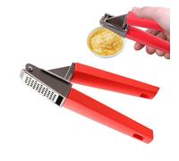 Presse-ail - Presse-ail robuste en acier inoxydable | Poignée ergonomique, pressage facile, facile à nettoyer, ustensile de cuisine pour ail frais, passe au lave-vaisselle, design compact, ustensiles