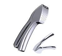 Presse-ail professionnel en acier inoxydable 18/10 | Grande capacité (15,5 cm) | Tamis pliable et grattoir intégré | Facile à nettoyer et passe au lave-vaisselle | Cadeau cuisinier