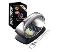 Presse-ail professionnel en acier inoxydable - Écrase & coupe l’ail avec fonction 3D | Outil robuste pour ail écrasé