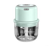 Presse-ail sans fil avec lame en acier inoxydable, capacité de 300 ml pour petits ingrédients (vert)