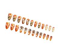 Presse Amande Courte Sur Ongles 24Pcs Dégradés Faux En 12 Tailles Brillant Faux Acrylique À Coller Pour Femmes Colles Acryliques Sur Ongles Pour Femmes Clair