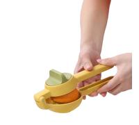Presse au citron pressère à main les agrumes pressants en plastique portable de jus de jus manuellement pour la cuisine à la maison pique-nique (Gelb)