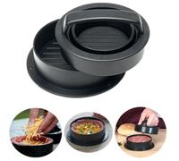 Presse Burger, Presse à Burger, Presse à Hamburger, 3 en 1 Presse à Hamburger, Kit de Moule à Hamburger antiadhésif