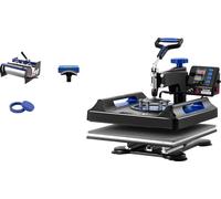 Presse chauffante VEVOR, plaque chauffante 15x15 pouces, puissance 1150W, 15x15 pouces 5in1 B Bleu