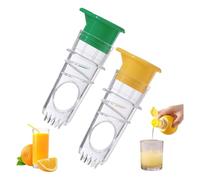 Presse-citron 2 pièces, presse-agrumes à visser, outil de presse-citron vert, presse-agrumes compact, ensemble de 2 pièces pour agrumes, presse-agrumes à domicile