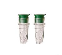 Presse-citron manuel avec couvercle à vis et filtre intégré pour la séparation de la pulpe, compact et portable, construction en plastique pour le jus quotidien (vert)