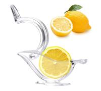 Presse-citron manuel en acrylique, lot de 4，(Taille de la forme de l'oiseau : 12 x 2,8 x 5,2 cm)