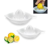 Presse Citron Manuel,Tianher 2 Pcs Presse Agrumes Manuel Presse Orange en Céramique pour Citrons Orange Pamplemousse et Agrumes