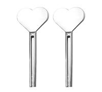 Presse-clés - Lot de 2 rouleaux en métal, essoreur de tube avec design robuste en acier inoxydable | pour économiseur de tubes, salle de bain, cuisine, voyage, maison, accessoires manuels, pratique