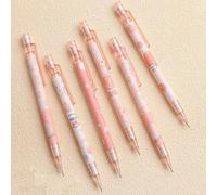 Presse-Crayon Mécanique Automatique De 0.5mm, Couleur Pêche Au Miel, Joli, Fournitures Scolaires Et De Bureau, Papeterie Cadeau Pour Étudiants, 4 Pièces