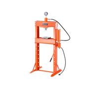 VEVOR Presse d'Atelier 30 T, Presse Hydraulique et Pneumatique à Cadre en H, avec Plaque de Pressage, Support Triangulaire et Soupape de Décharge, Réglable, Adaptée au Pliage, Redressage, Emboutissage