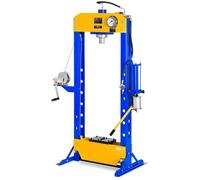 MSW Presse d'Atelier Hydropneumatique MSW-WP-30T-P (Force de Pression Max. de 30 000 kg, Hauteur de Travail 30-1. 030 mm, réglable en Hauteur sur 7 Positions)