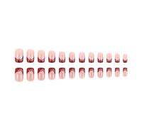 Presse de Noël sur les ongles courte place faux paillettes art flocon de neige manucure rapide et facile à utiliser pour les designs d'ongles pour femmes