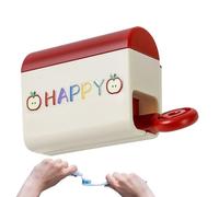 Presse-dentifrice - essoreur de tube de dentifrice, rouleau de tube de salle de bain compact avec poignée facile à tourner, support multifonctionnel en plastique avec base antidérapante,