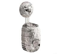 Presse-dentifrice ondulé à ventouse pour une extraction efficace de la pâte, s'installe en quelques secondes sans perçage ni modifications permanentes (transparent)