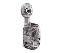 Presse-dentifrice ondulé à ventouse pour une extraction efficace de la pâte, s'installe en quelques secondes sans perçage ni modifications permanentes (gris)