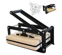 Presse d'impression à plat, 380 x 380 mm, presse à plaque manuelle pour | zone d'impression avec table de travail en contreplaqué et mécanisme à levier pour bloc de bois
