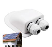 Presse-étoupe d'entrée de câble solaire : connecteur de câbles, double entrée | Routage de câbles de panneau solaire durable avec attributs d'étanchéité résistants aux intempéries, gestion de câble
