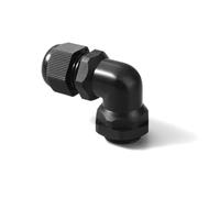 Presse-étoupe en Nylon M12/m16/m20/m25, étanche à 90 degrés, raccord de fil, gamme en plastique, entrée de câble(M12)