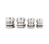 Presse-étoupe étanche IP68 en laiton nickelé PG7 10 pièces for 3-6,5 mm PG9 PG11 PG13, PG16 PG19/21/25/29/36/42/48(PG36 Fit 25-33mm)