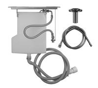 Presse-étoupe Gessi Securflex pour montage sur banc carrelé, rosace Inciso, 735, 01813706, Couleur: Métal noir PVD