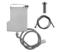 Presse-étoupe Gessi Securflex pour montage sur le rebord de la baignoire, rosace Goccia, 735, 01811706, Couleur: Métal noir PVD