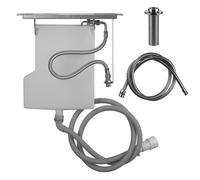 Presse-étoupe Gessi Securflex, Rosette Goccia, pour montage sur banc de carrelage, rosace Goccia, 735, 01810706, Couleur: Métal noir PVD