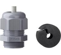 Presse-étoupe Jacob K345-1025-02 avec décharge de traction M25 Polyamide noir (RAL 9005) 1 pc(s)