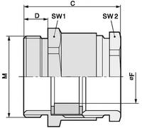 Presse-étoupe LAPP SKINDICHT® SVRN-M 20X1,5/11/11 52104870 M20 laiton laiton 50 pc(s)